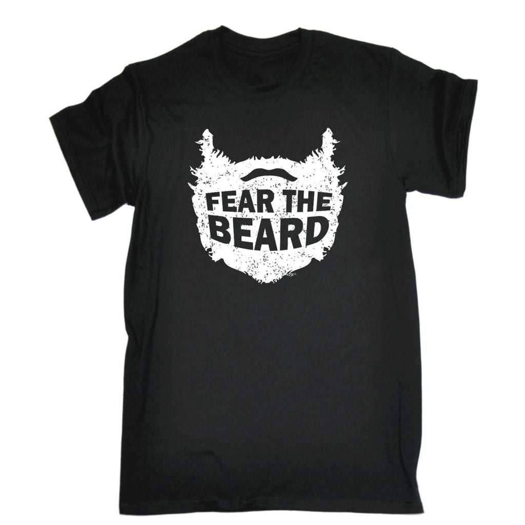 Animal Fear The Beard - Mens Funny Novelty T-Shirt Tshirts BLACK T Shirt - 123t Australia | Funny T-Shirts Mugs Novelty Gifts