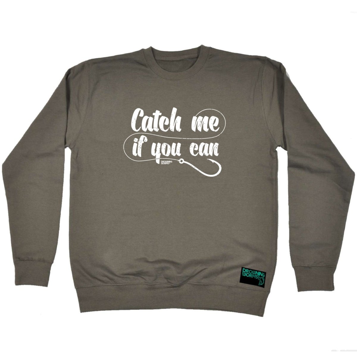 Animal Fishing Dw Catch Me If You Can - Funny Novelty Sweatshirt - 123t Australia | Funny T-Shirts Mugs Novelty Gifts
