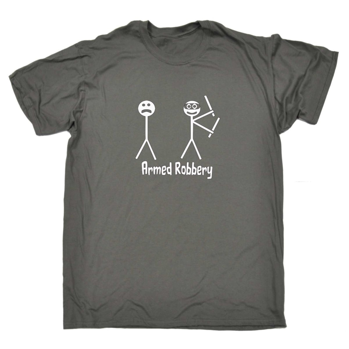 Armed Robbery Funny - Mens Funny T-Shirt Tshirts Tee Shirt - 123t Australia | Funny T-Shirts Mugs Novelty Gifts