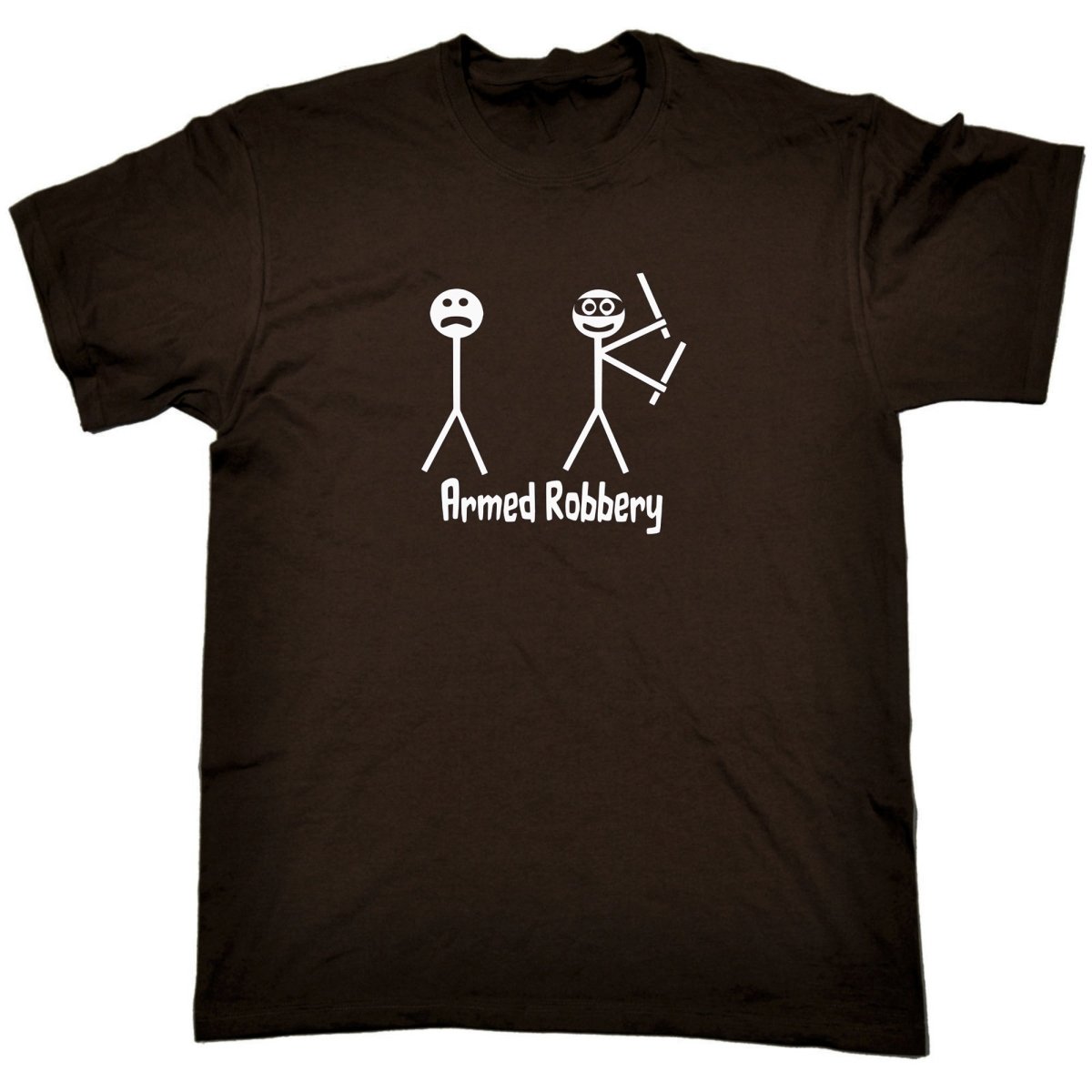 Armed Robbery Funny - Mens Funny T-Shirt Tshirts Tee Shirt - 123t Australia | Funny T-Shirts Mugs Novelty Gifts