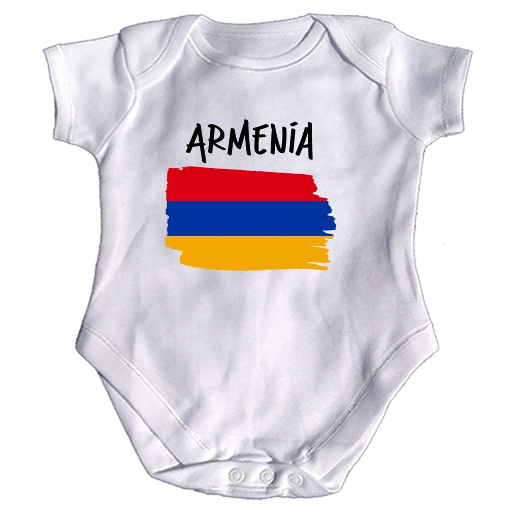 Armenia Country Flag Nationality - Babygrow Baby - 123t Australia | Funny T-Shirts Mugs Novelty Gifts