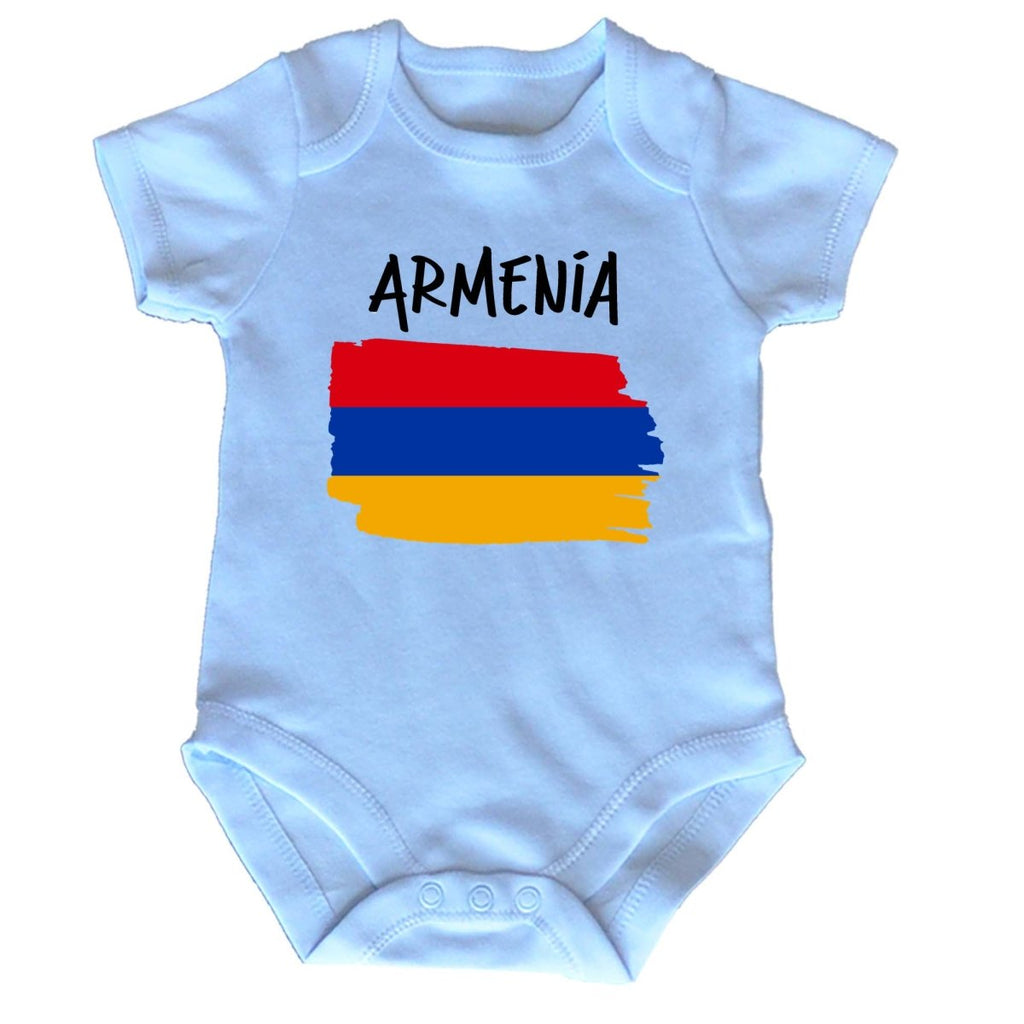 Armenia Country Flag Nationality - Babygrow Baby - 123t Australia | Funny T-Shirts Mugs Novelty Gifts