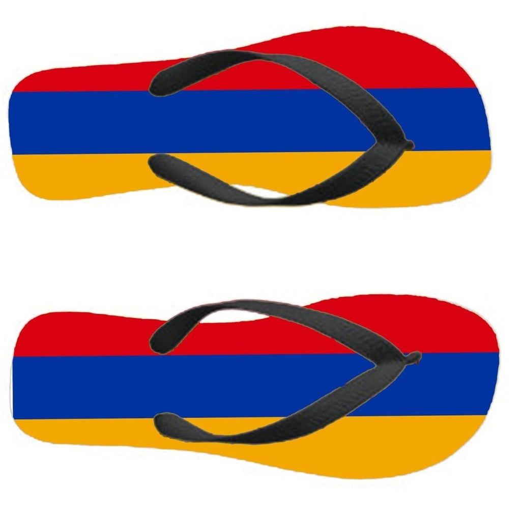 Armenia Flip Flops Thongs Country Flag Nationality Supporter Flags Sandals - 123t Australia | Funny T-Shirts Mugs Novelty Gifts