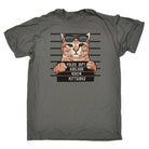Arrested Kitty Bad Adealide Cat Kitten Pussy Cats - Mens Funny T-Shirt Tshirts Tee Shirt - 123t Australia | Funny T-Shirts Mugs Novelty Gifts