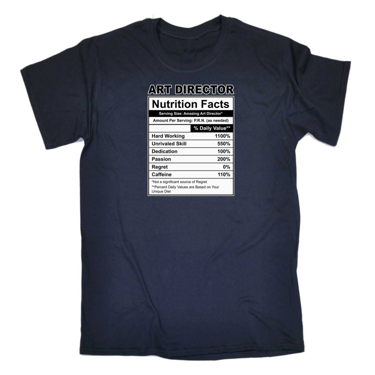 Art Director Nutrition Facts - Mens Funny T-Shirt Tshirts - 123t Australia | Funny T-Shirts Mugs Novelty Gifts