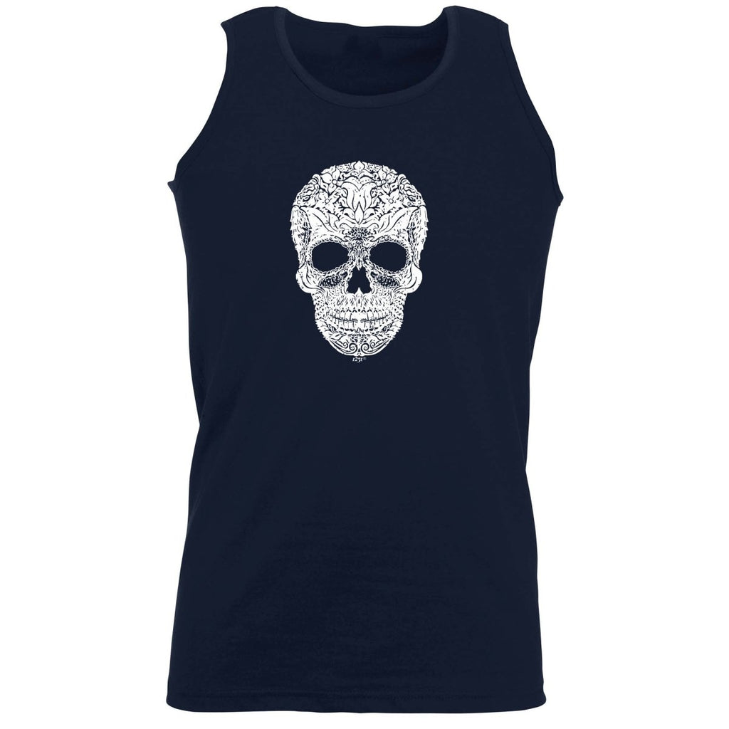 Artistic Skull - Funny Novelty Vest Singlet Unisex Tank Top - 123t Australia | Funny T-Shirts Mugs Novelty Gifts