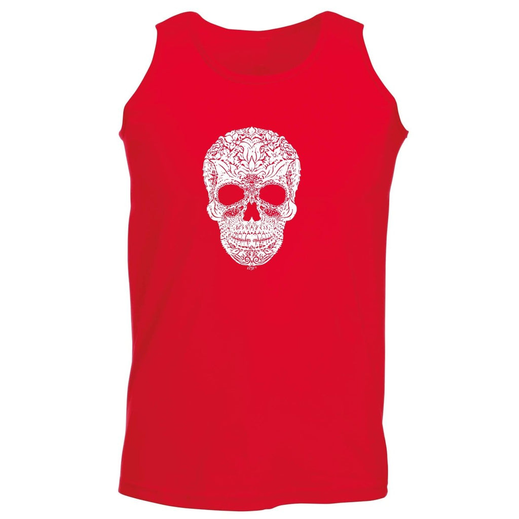Artistic Skull - Funny Novelty Vest Singlet Unisex Tank Top - 123t Australia | Funny T-Shirts Mugs Novelty Gifts