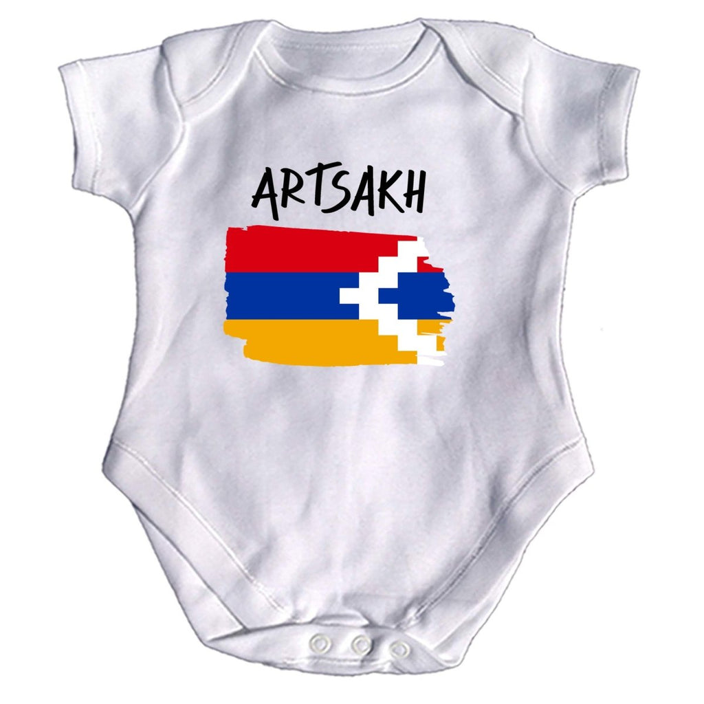 Artsakh Country Flag Nationality - Babygrow Baby - 123t Australia | Funny T-Shirts Mugs Novelty Gifts