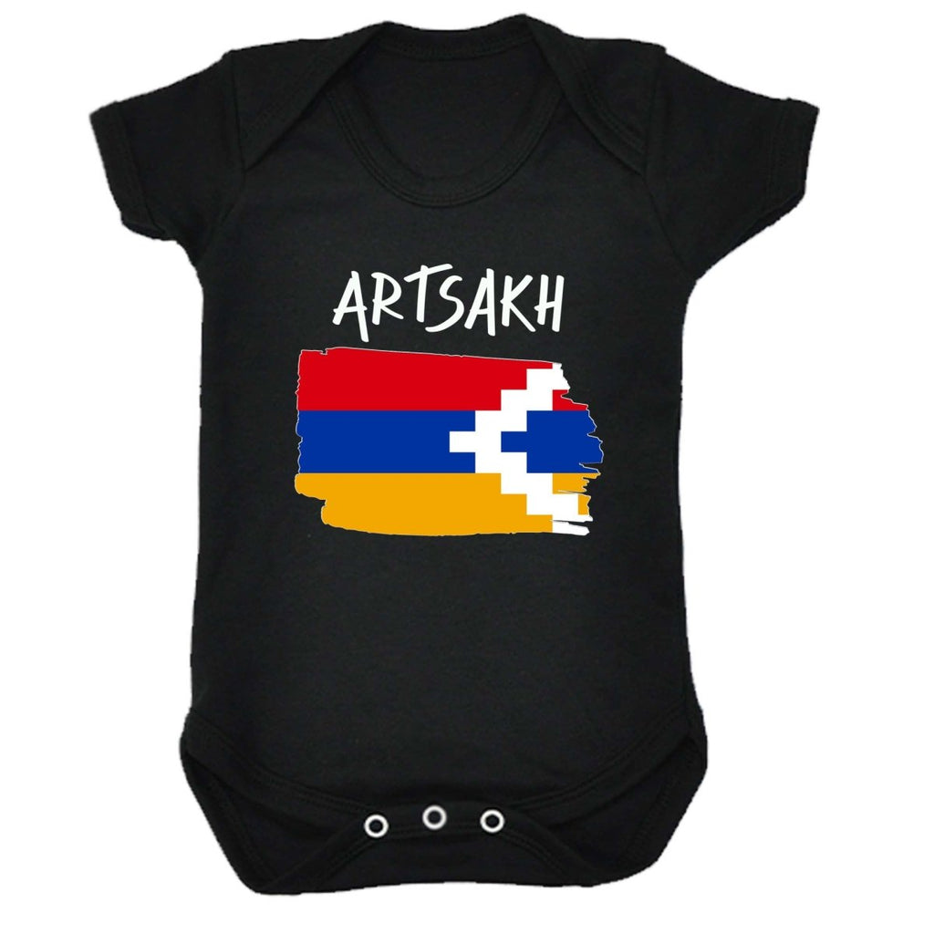 Artsakh Country Flag Nationality - Babygrow Baby - 123t Australia | Funny T-Shirts Mugs Novelty Gifts