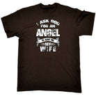 Asked God For An Angel He Sent Me My Wife - Mens Funny T-Shirt Tshirts Tee Shirt - 123t Australia | Funny T-Shirts Mugs Novelty Gifts