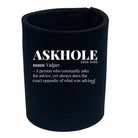 Askhole Noun - Funny Novelty Stubby Holder - 123t Australia | Funny T-Shirts Mugs Novelty Gifts