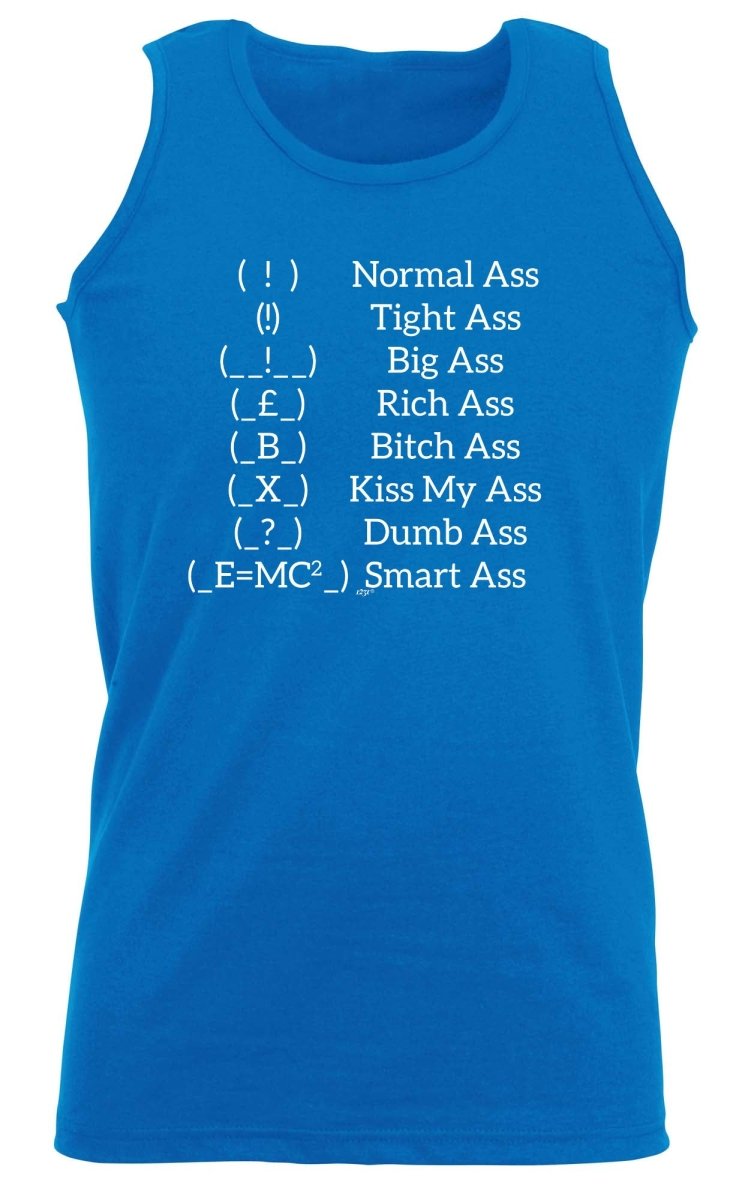 Ass Types - Funny Novelty Vest Singlet Unisex Tank Top - 123t Australia | Funny T-Shirts Mugs Novelty Gifts