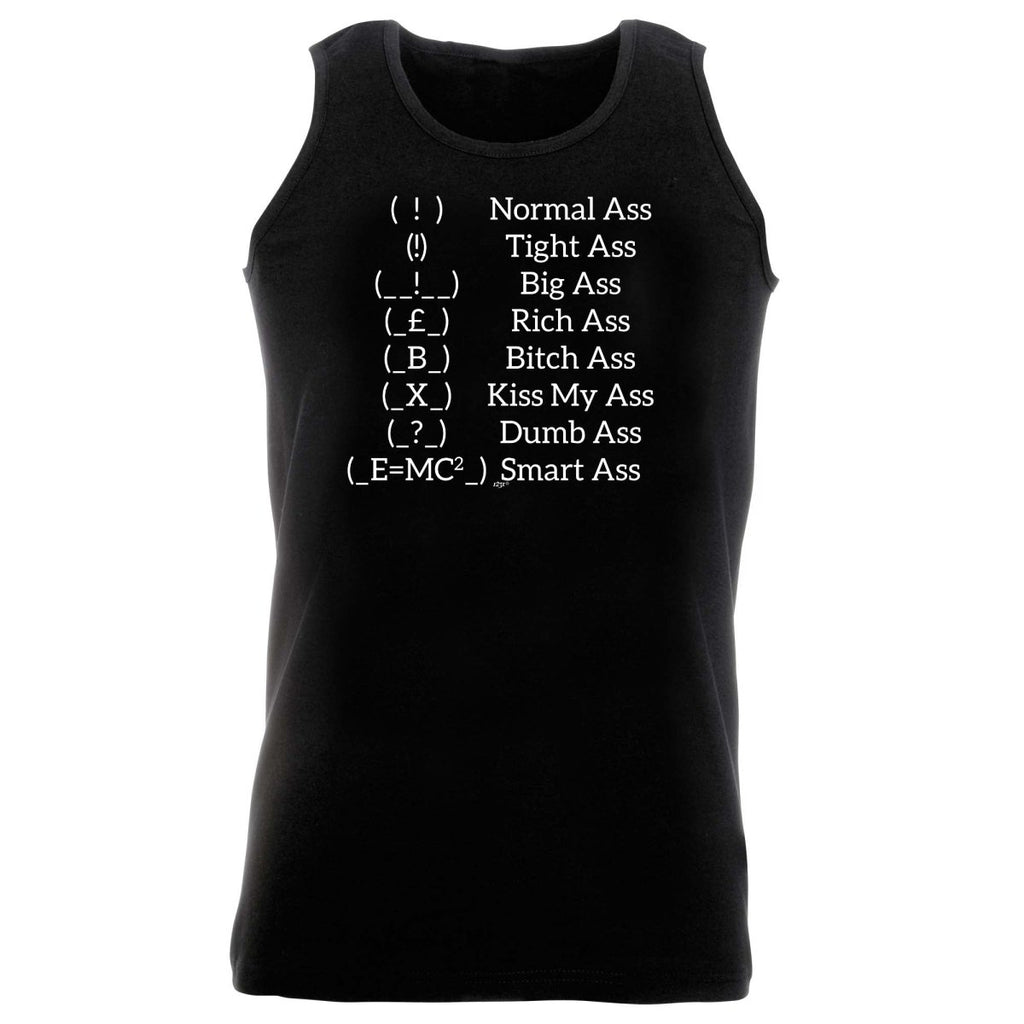 Ass Types - Funny Novelty Vest Singlet Unisex Tank Top - 123t Australia | Funny T-Shirts Mugs Novelty Gifts