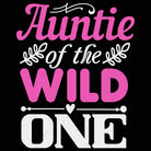 Auntie Of The Wild One Aunt - Mens 123t Funny T-Shirt Tshirts