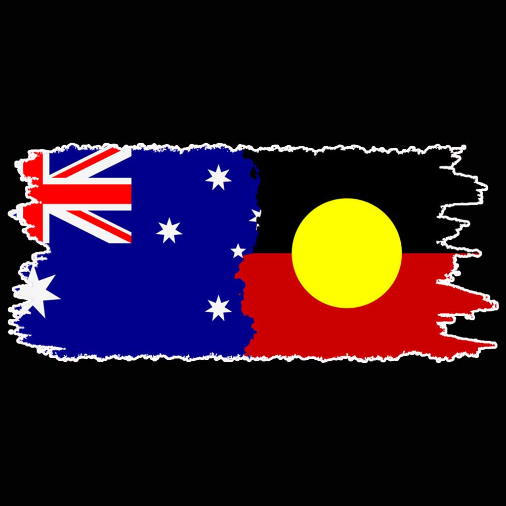 Australia Aboriginal Flag Joined United As One - Mens 123t Funny T-Shirt Tshirts