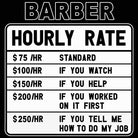 Barber Hourly Rate - Mens 123t Funny T-Shirt Tshirts