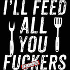 Bbq Dad Joke Ill Feed All You Barbecue Cookout Chef - Mens 123t Funny T-Shirt Tshirts