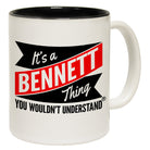 123t New It's A Bennett Thing You Wouldn't Understand Funny Mug, 123t Mugs