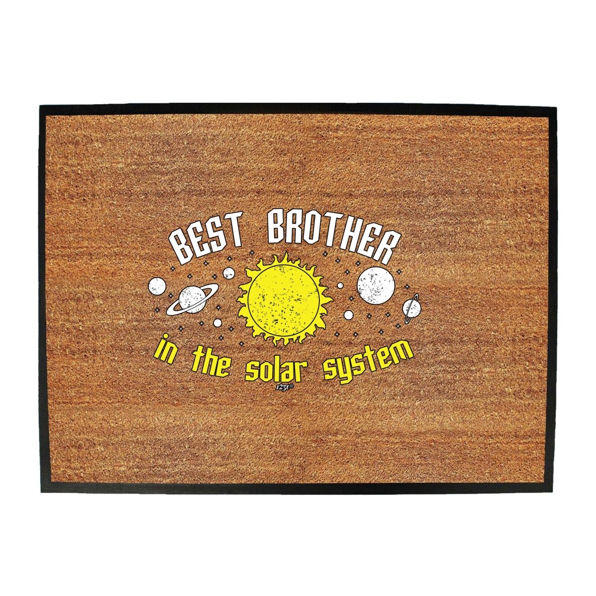 Best Brother Solar System - Funny Novelty Doormat Man Cave Floor mat - 123t Australia | Funny T-Shirts Mugs Novelty Gifts