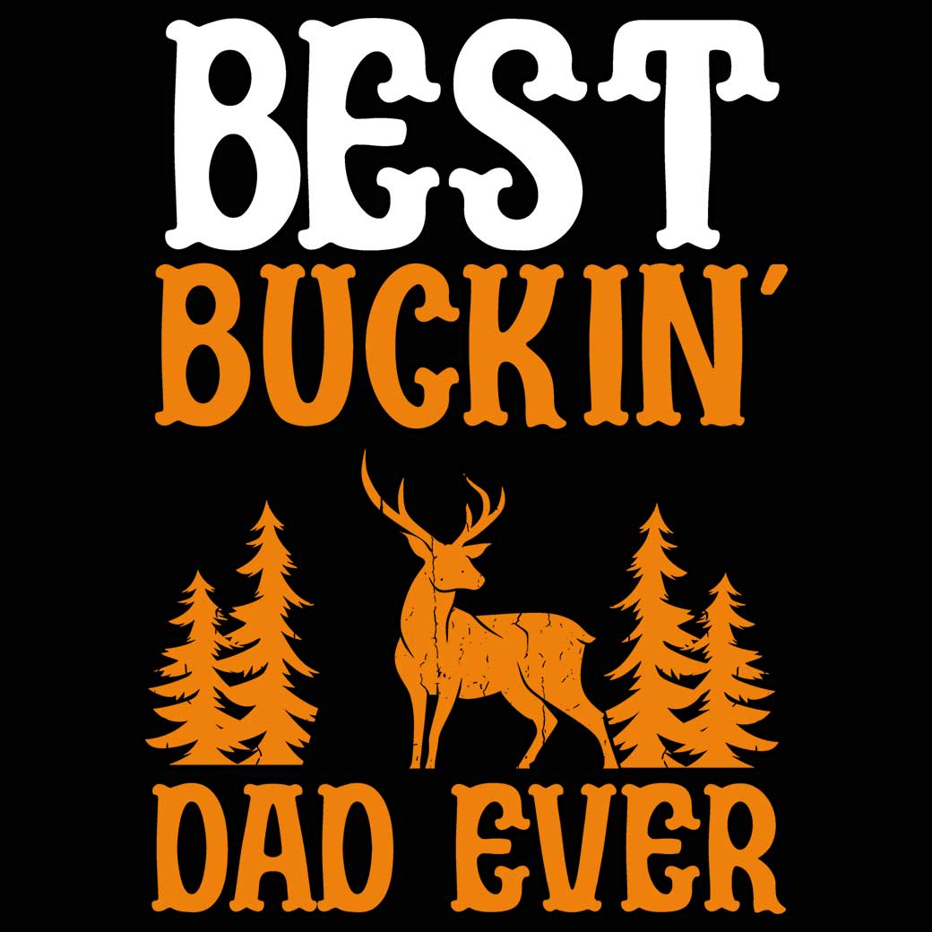 Best Buckin Dad Ever Deer - Mens Funny T-Shirt Tshirts - 123t Australia | Funny T-Shirts Mugs Novelty Gifts