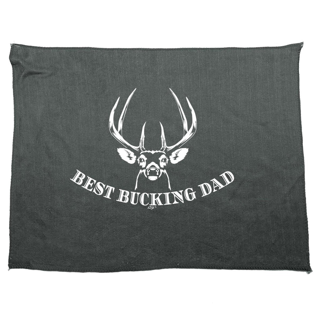 Best Bucking Dad Father - Funny Novelty Soft Sport Microfiber Towel - 123t Australia | Funny T-Shirts Mugs Novelty Gifts