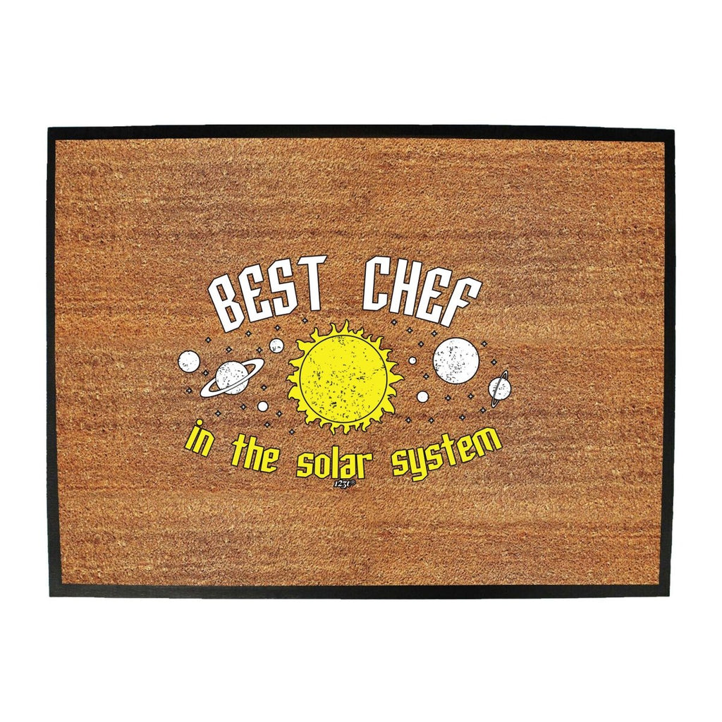 Best Chef Solar System - Funny Novelty Doormat Man Cave Floor mat - 123t Australia | Funny T-Shirts Mugs Novelty Gifts