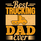 Best Trucking Dad Ever Truck Driver - Mens 123t Funny T-Shirt Tshirts