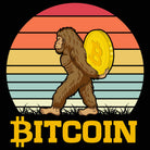 Bitcoin With Big Foot - Mens 123t Funny T-Shirt Tshirts