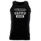 Brown V2 Team Lifetime Member - Funny Novelty Vest Singlet Unisex Tank Top - 123t Australia | Funny T-Shirts Mugs Novelty Gifts