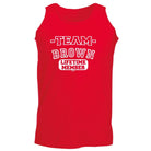 Brown V2 Team Lifetime Member - Funny Novelty Vest Singlet Unisex Tank Top - 123t Australia | Funny T-Shirts Mugs Novelty Gifts
