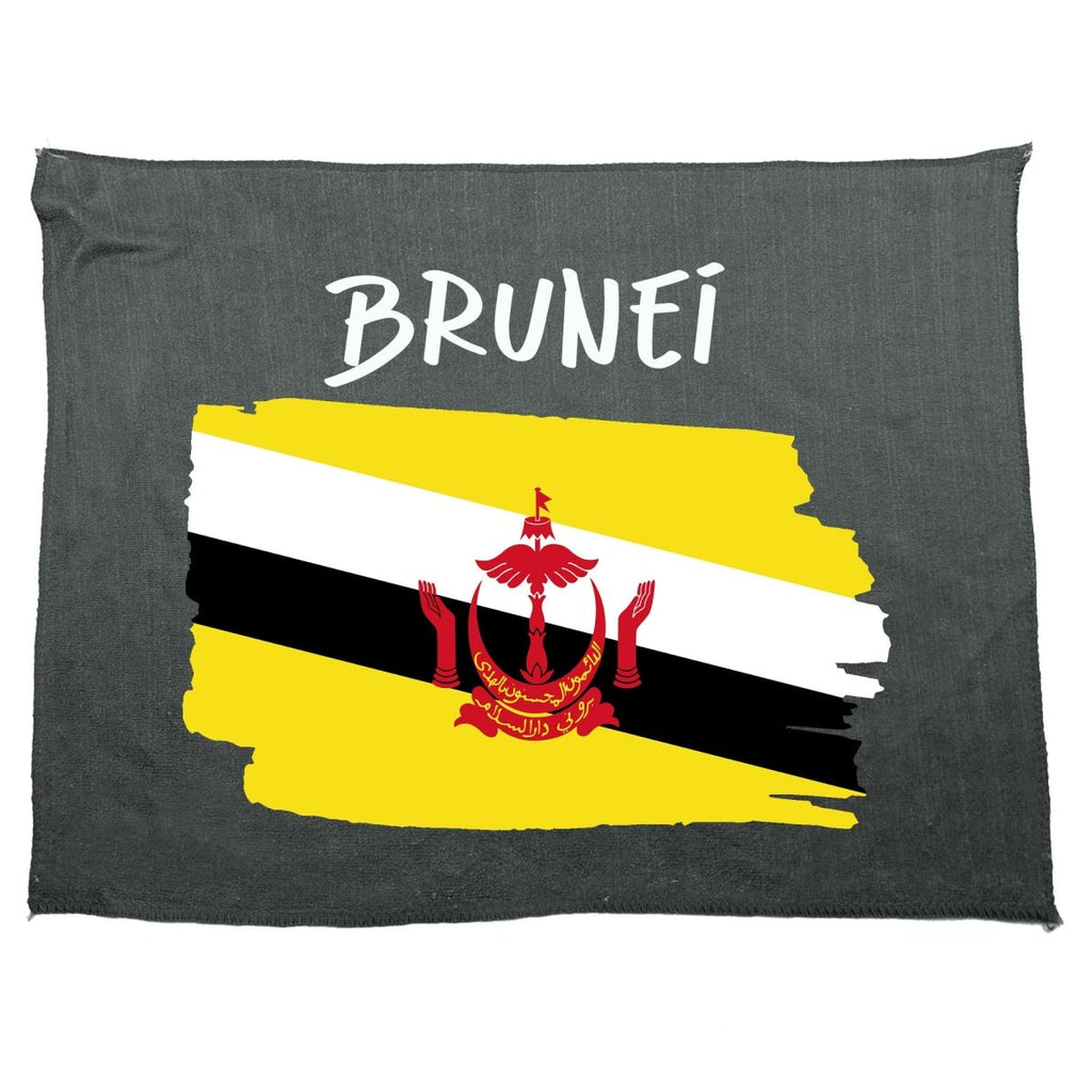 Brunei Country Flag Nationality - Gym Sports Towel - 123t Australia | Funny T-Shirts Mugs Novelty Gifts