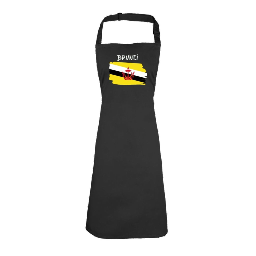 Brunei Country Flag Nationality - Kitchen Apron - 123t Australia | Funny T-Shirts Mugs Novelty Gifts