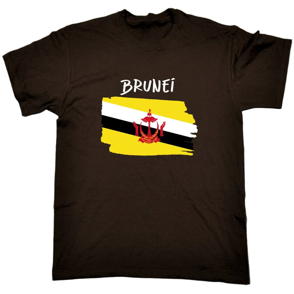 Brunei - Country Flag Nationality Mens T-Shirt T Shirt Tshirts - 123t Australia | Funny T-Shirts Mugs Novelty Gifts