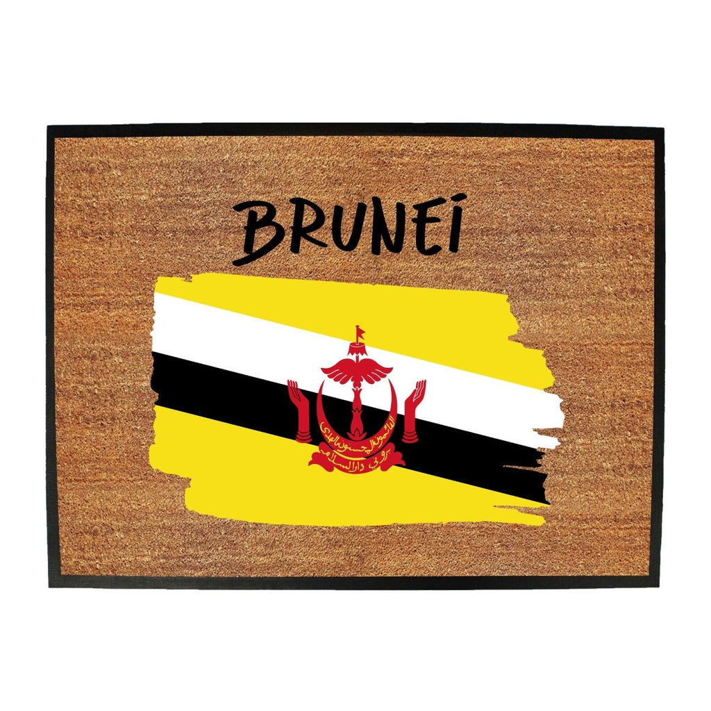 Brunei Country Flag Nationality - Novelty Doormat - 123t Australia | Funny T-Shirts Mugs Novelty Gifts