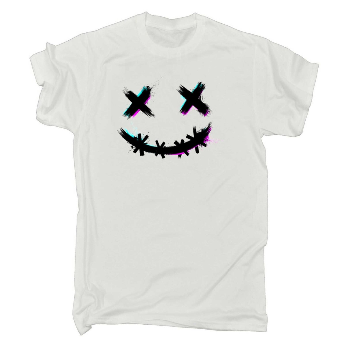 Brush Stroke Smile Fashion - Mens Funny T-Shirt Tshirts - 123t Australia | Funny T-Shirts Mugs Novelty Gifts