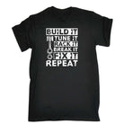 Build Tune Race Break Fix It Repeat Racing Car Mechanic - Mens Funny T-Shirt Tshirts - 123t Australia | Funny T-Shirts Mugs Novelty Gifts