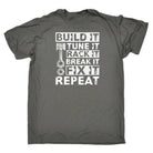 Build Tune Race Break Fix It Repeat Racing Car Mechanic - Mens Funny T-Shirt Tshirts - 123t Australia | Funny T-Shirts Mugs Novelty Gifts
