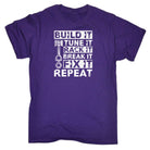 Build Tune Race Break Fix It Repeat Racing Car Mechanic - Mens Funny T-Shirt Tshirts - 123t Australia | Funny T-Shirts Mugs Novelty Gifts