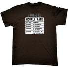 Builder Hourly Rate - Mens Funny T-Shirt Tshirts - 123t Australia | Funny T-Shirts Mugs Novelty Gifts