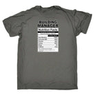 Building Manager Nutrition Facts - Mens Funny T-Shirt Tshirts - 123t Australia | Funny T-Shirts Mugs Novelty Gifts