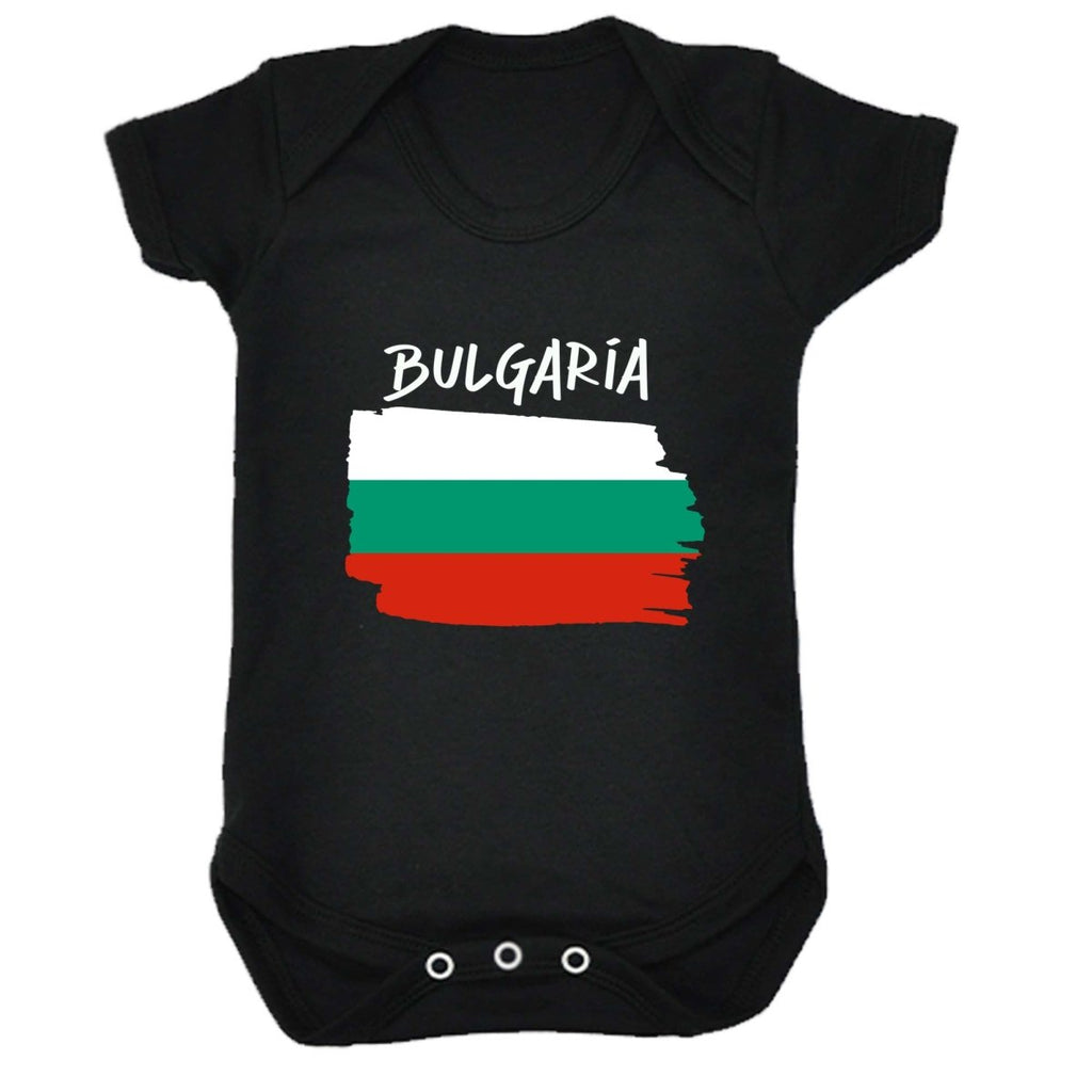 Bulgaria Country Flag Nationality - Babygrow Baby - 123t Australia | Funny T-Shirts Mugs Novelty Gifts