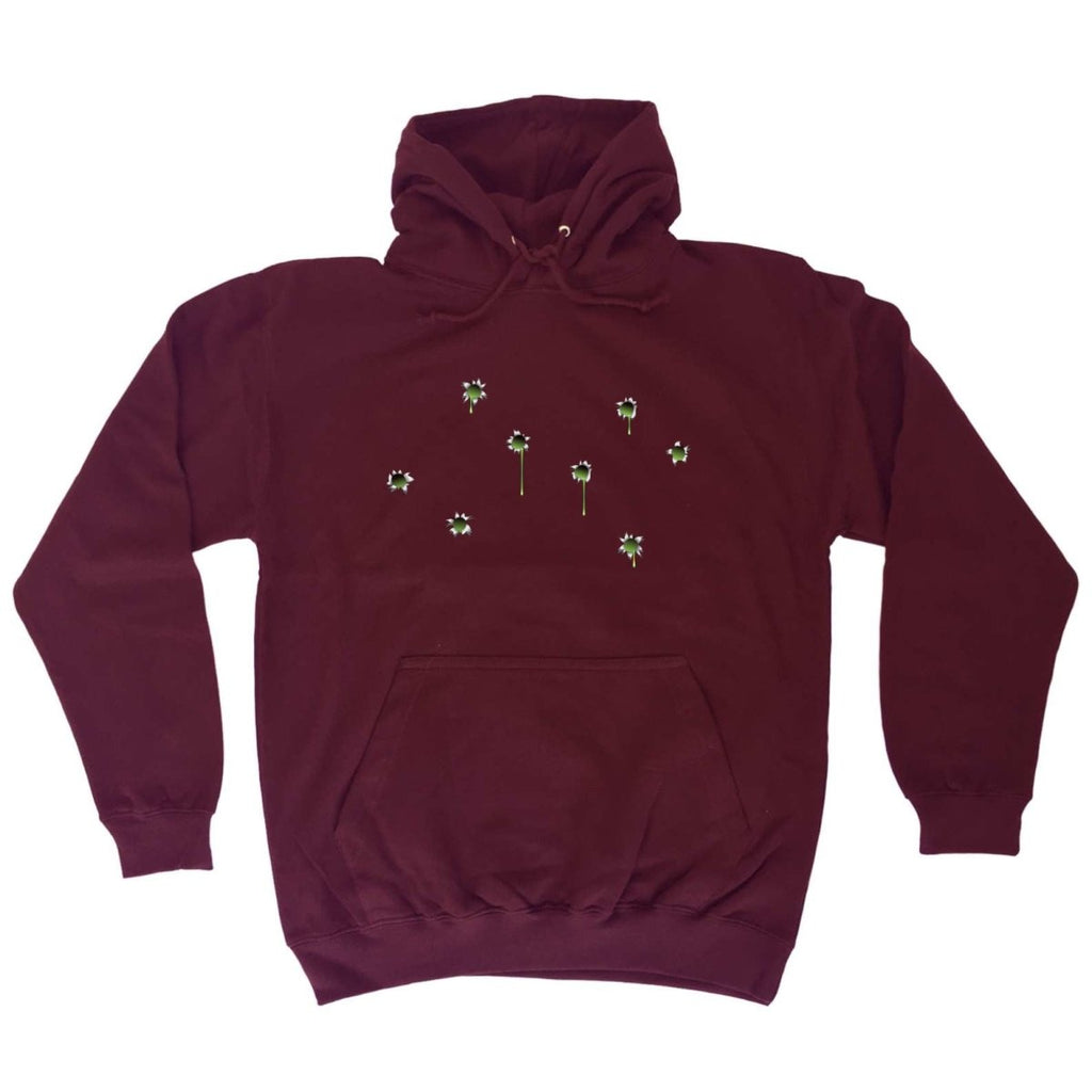 Bullet Holes Green - Funny Novelty Hoodies Hoodie - 123t Australia | Funny T-Shirts Mugs Novelty Gifts