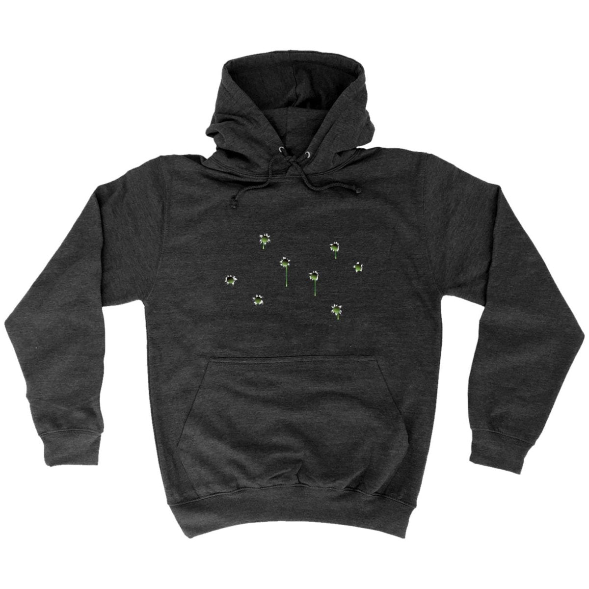 Bullet Holes Green - Funny Novelty Hoodies Hoodie - 123t Australia | Funny T-Shirts Mugs Novelty Gifts