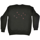Bullet Holes Red - Funny Novelty Sweatshirt - 123t Australia | Funny T-Shirts Mugs Novelty Gifts