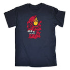 Burning Skull - Mens Funny T-Shirt Tshirts Tee Shirt - 123t Australia | Funny T-Shirts Mugs Novelty Gifts