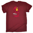 Burning Skull - Mens Funny T-Shirt Tshirts Tee Shirt - 123t Australia | Funny T-Shirts Mugs Novelty Gifts