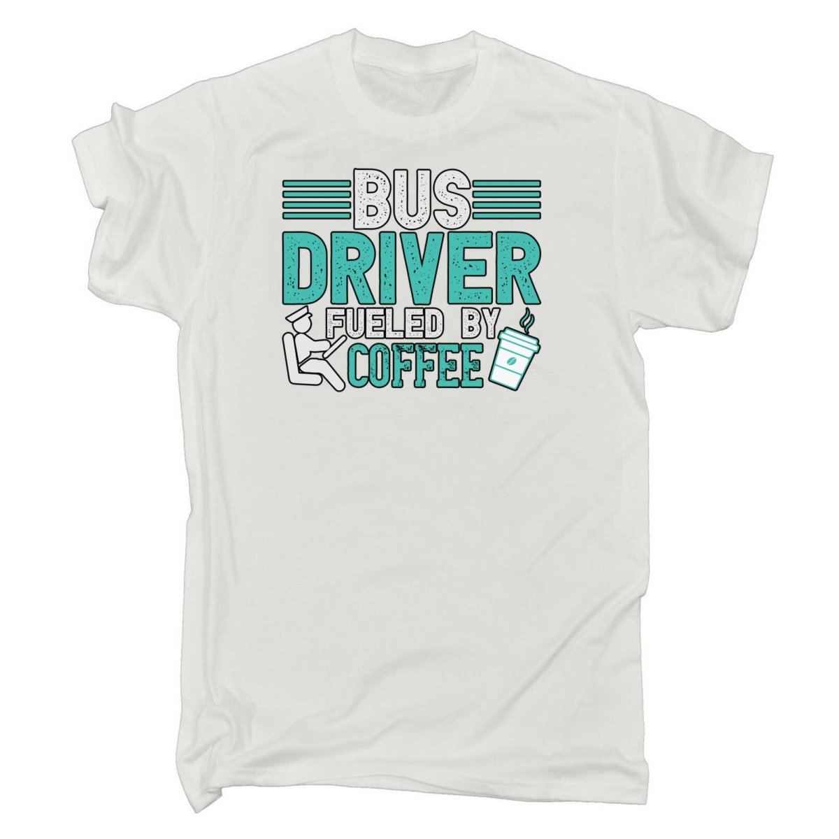 Bus Driver Fueld By Coffee - Mens Funny T-Shirt Tshirts - 123t Australia | Funny T-Shirts Mugs Novelty Gifts