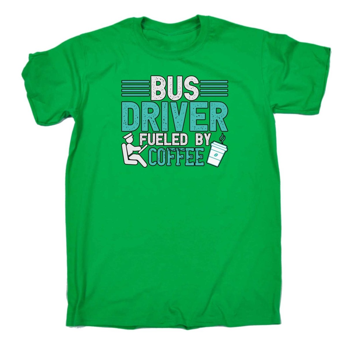 Bus Driver Fueld By Coffee - Mens Funny T-Shirt Tshirts - 123t Australia | Funny T-Shirts Mugs Novelty Gifts