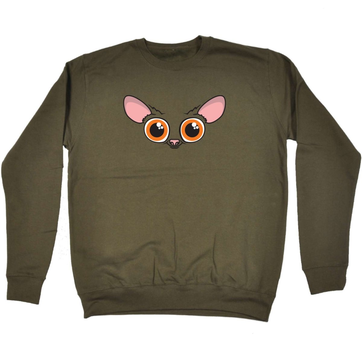 Bush Baby Animal Face Ani Mates - Funny Novelty Sweatshirt - 123t Australia | Funny T-Shirts Mugs Novelty Gifts