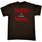 Busted For Stealing Hearts Valentines Day - Mens Funny T-Shirt Tshirts - 123t Australia | Funny T-Shirts Mugs Novelty Gifts